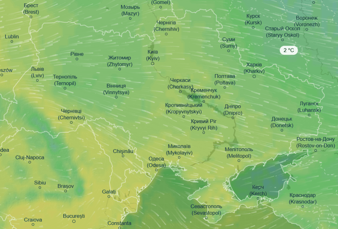 Погода 5 березня