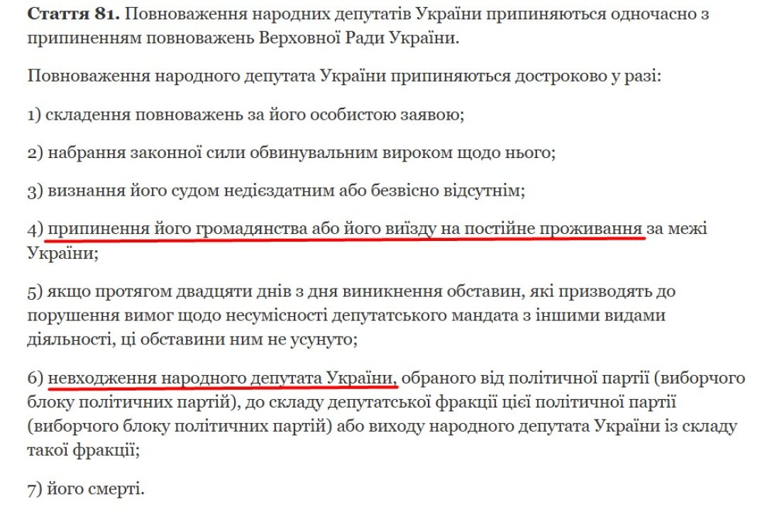 Ссора нардепов, Верховная Рада, постановление об исключении, Конституция