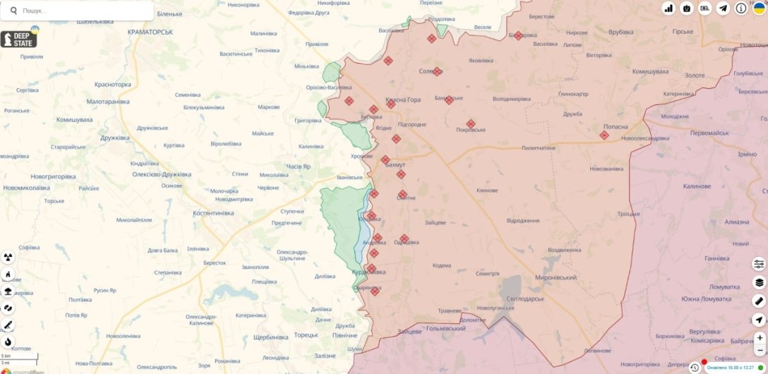 Ситуация на Бахмутском направлении