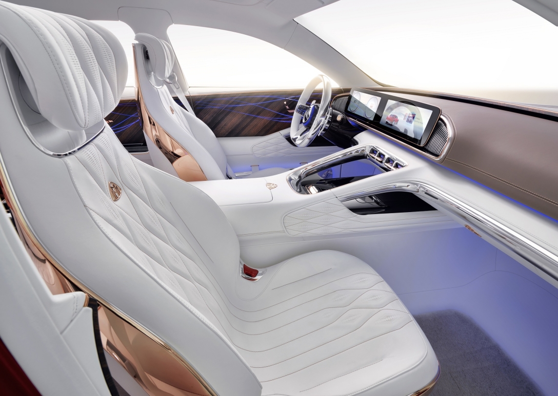 салон Mercedes-Maybach Ultimate Luxury, Mercedes-Maybach, Maybach Ultimate Luxury, електромобіль Mercedes