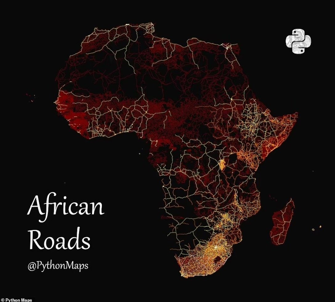 карта доріг африка