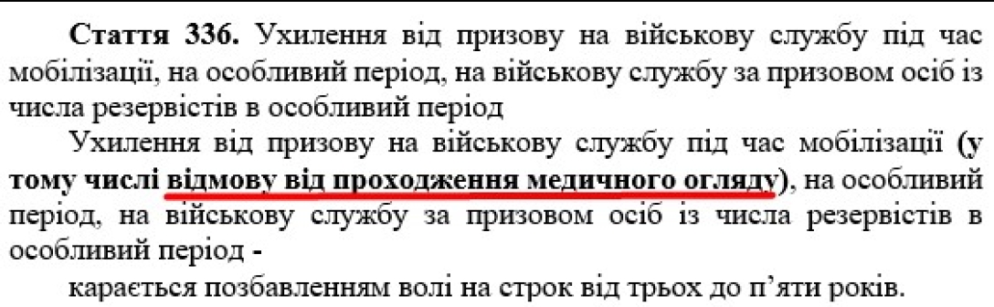 відмова від ВЛК, закон про штрафи, протокол ТЦК, ТЦК штраф