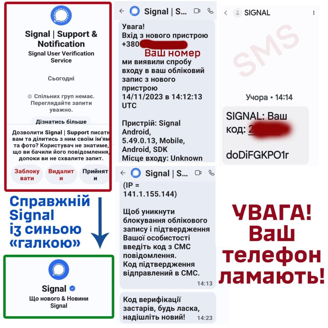 Война в Украине — хакеры пытаются взломать аккаунты Signal солдат ВСУ