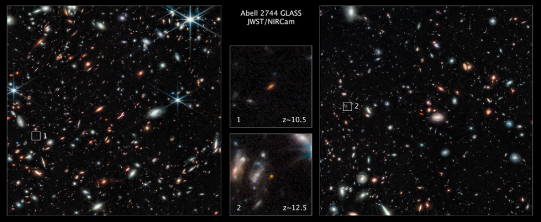 галактики ,самые старые галактики, телескоп Джеймс Уэбб