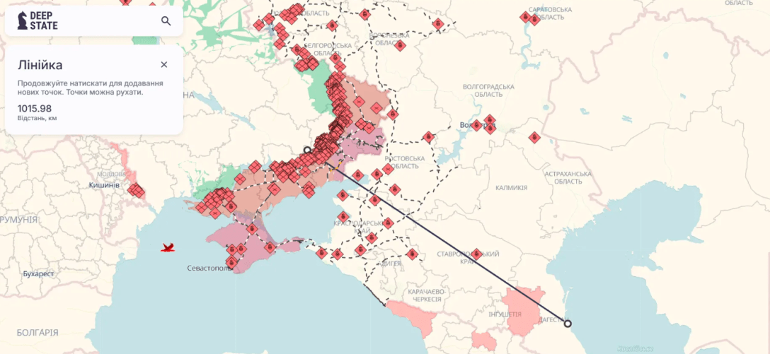 Каспійськ на карті: карта: Каспійськ