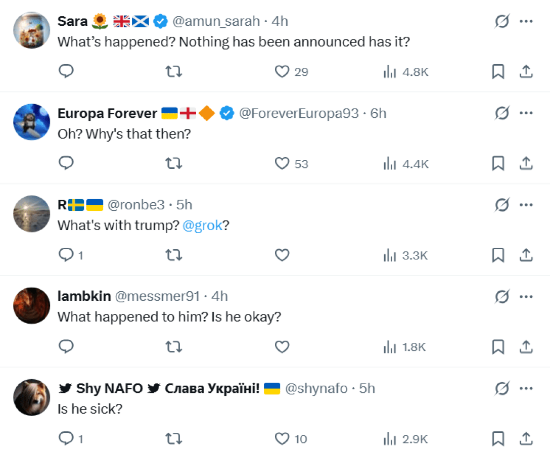 Комментаторы под постом о молитве за Трампа спрашивают о его здоровье Комментарии о молитве за Трампа