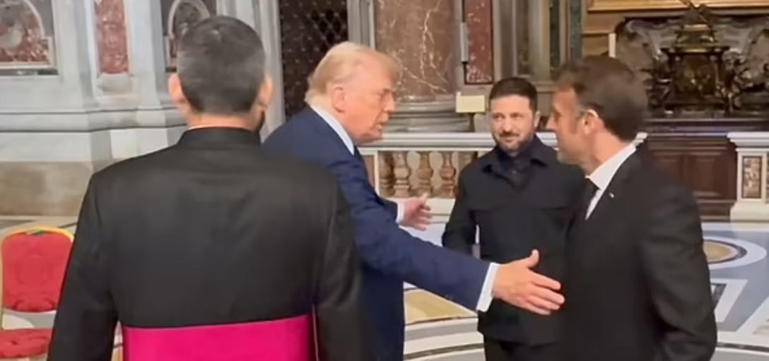 трамп и макрон, трамп, макрон, собор святого петра