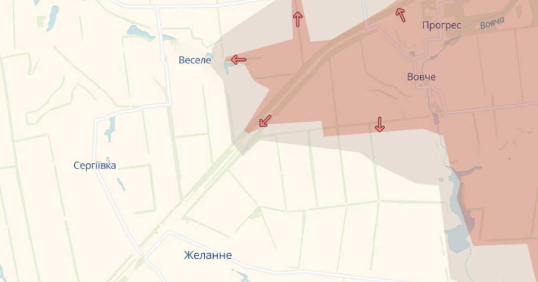 Росіяни захопили Вовче та просунулися на інших напрямках, — DeepState (карти)