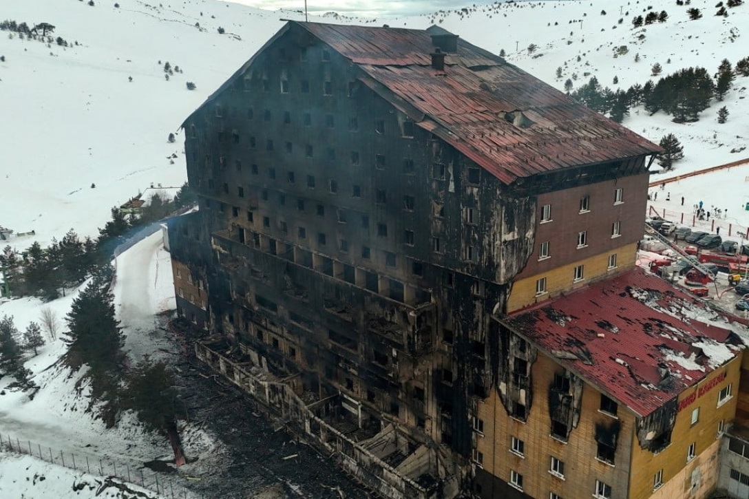 Готель Grand Kartal, пожежа Туреччина, гірськолижний курорт.