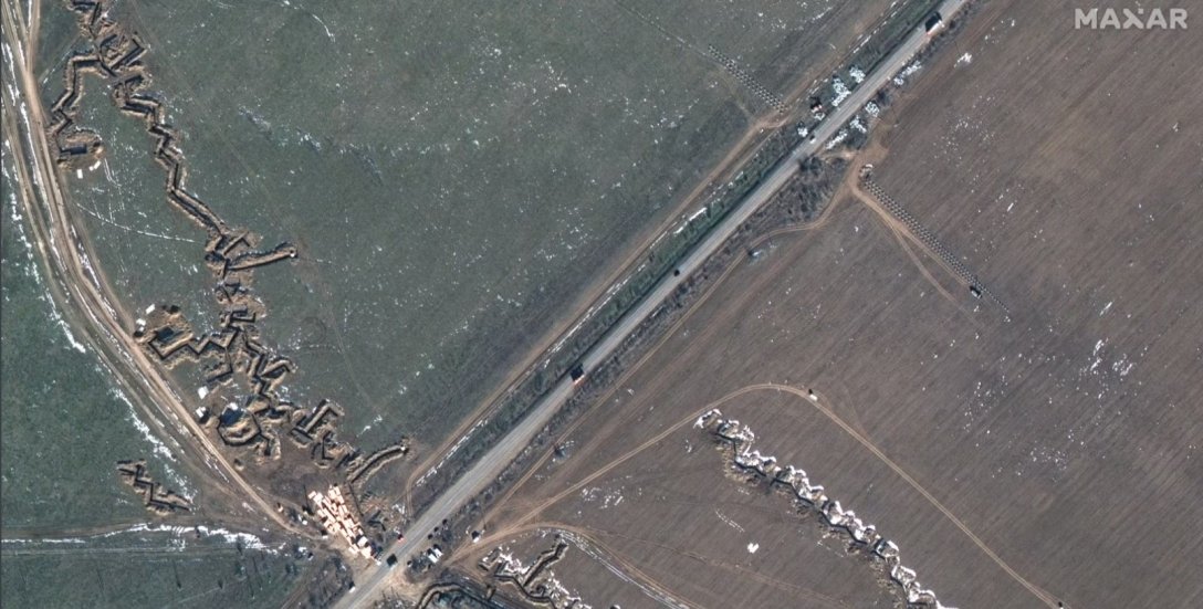 Крым, оккупация, полуостров, снимок, спутниковый снимок, укрепления, окопы, контрнаступление всу