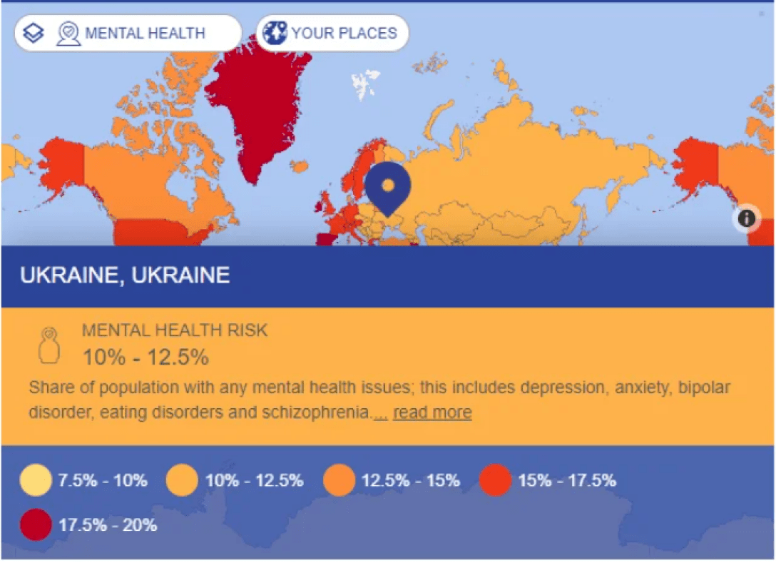 Попри війну показник ментального здоров'я тяжіє до невисоких