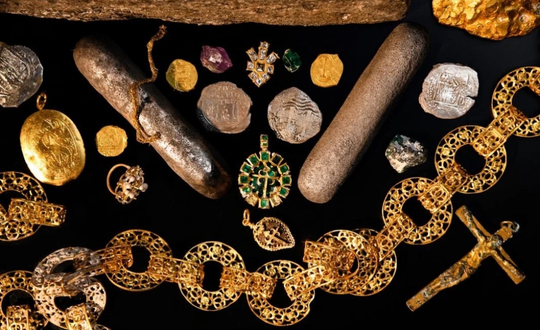 сокровища, артефакты, испанский галеон