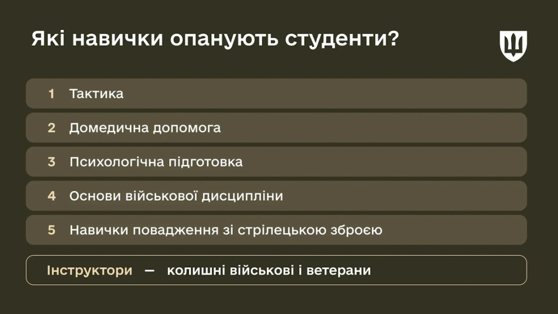 Студентів, які відмовляться проходити військову підготовку, можуть відрахувати, — Міноборони