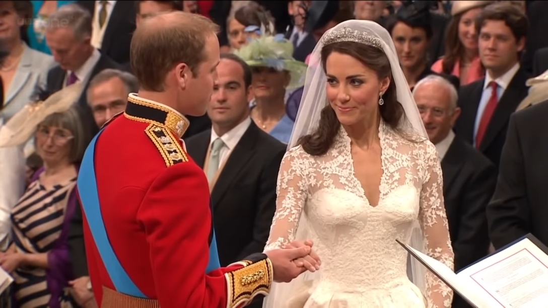 Принц Вільям та Кейт Міддлтон на весіллі