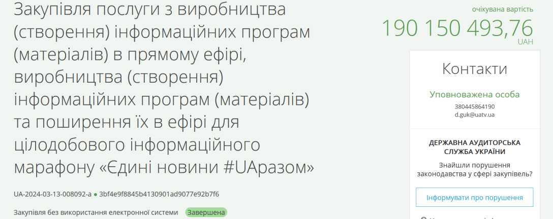 Дані Прозорро