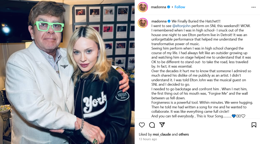 Мадонна Елтон Джон