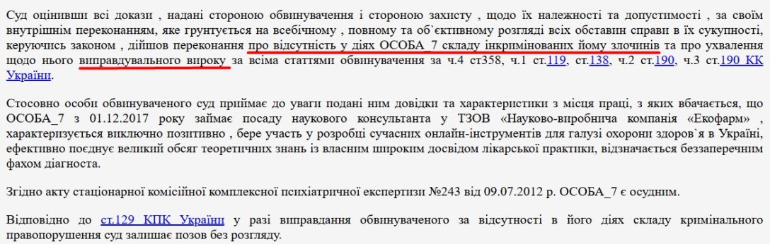 Доктор Пі, вирок суду, Андрій Слюсарчук, нейрохірург, суд Львів