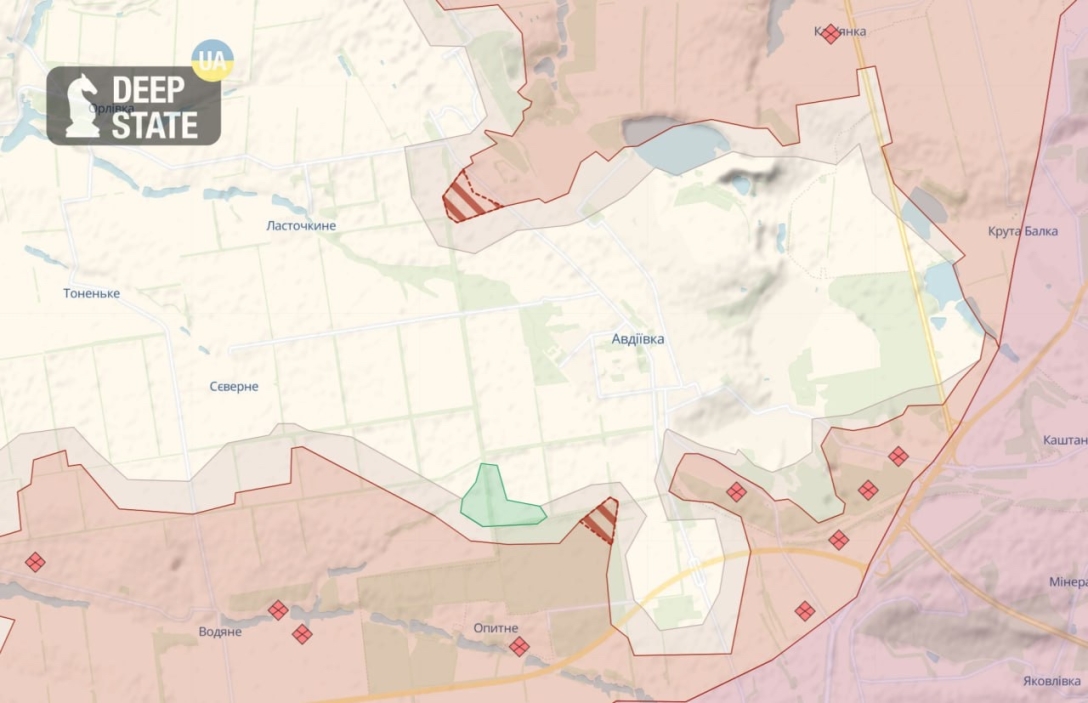 Бої за Донбас - ЗС РФ просунулися на півночі і півдні Авдіївки - DeepState  - карта