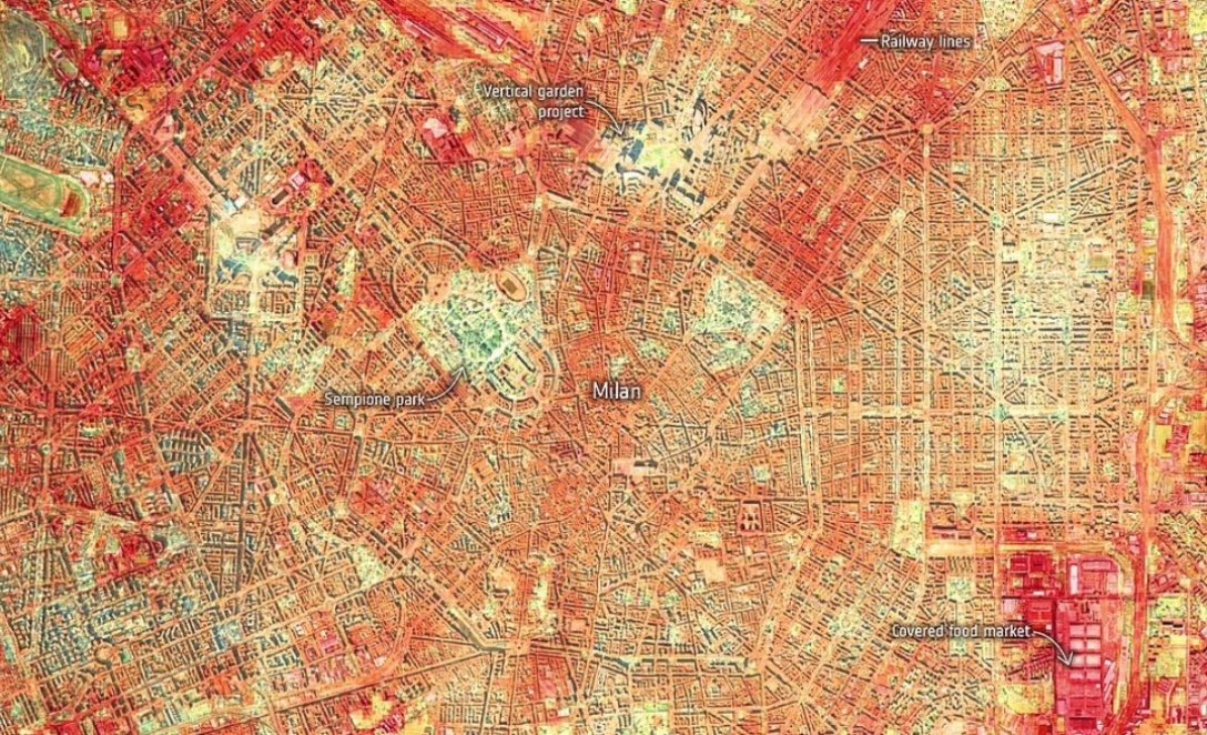 Тепловая карта Милан