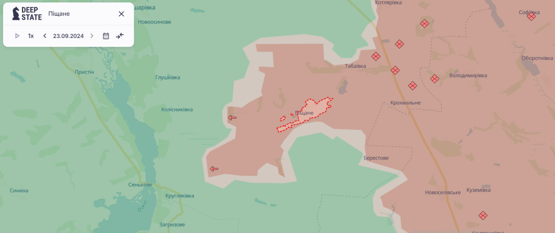 Война в Украине, российское наступление, Песчаное