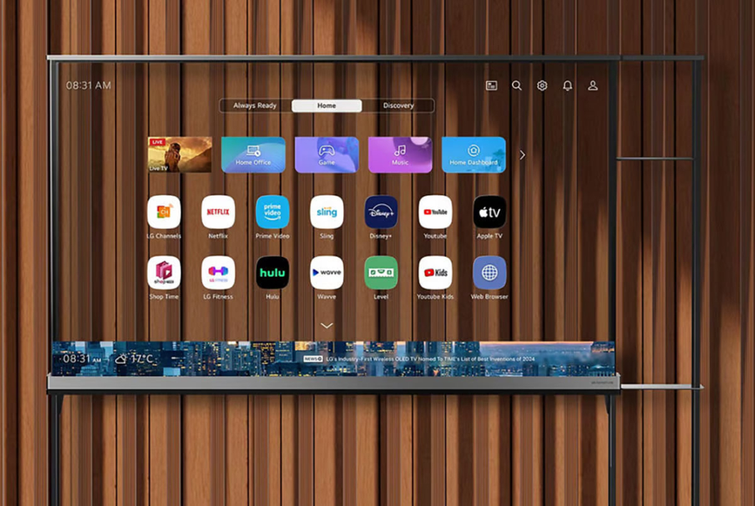Signature OLED T, прозорий телевізор, LG, фото
