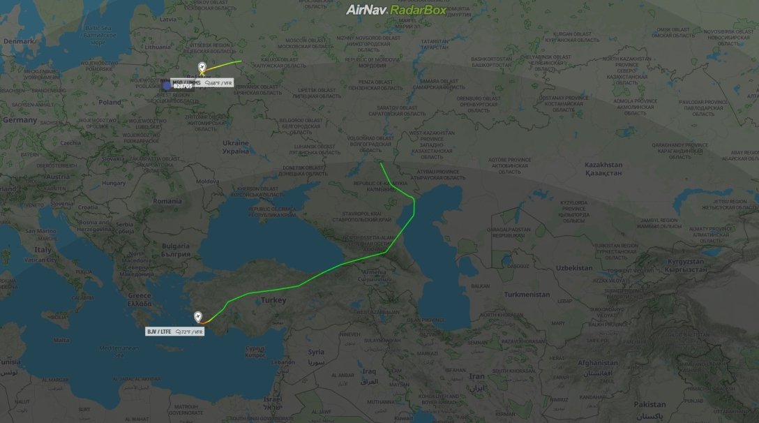 Літак Лукашенка вилетів із Білорусі до курортного міста Туреччини, — Radarbox