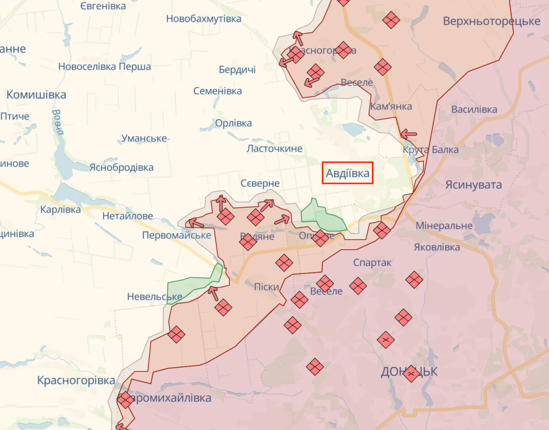 Бои за Авдеевку — что будет, если ВСУ отойдут из города — видео и карта