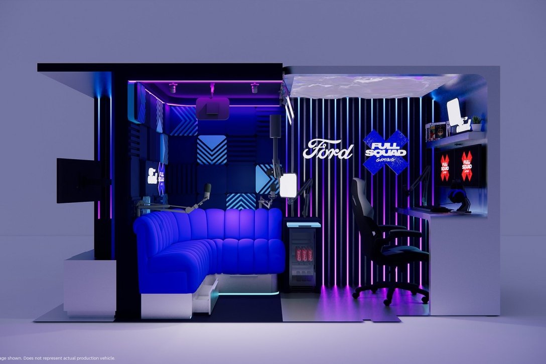 Ford Transit Gamer Van turned into a mobile room for video game lovers ...