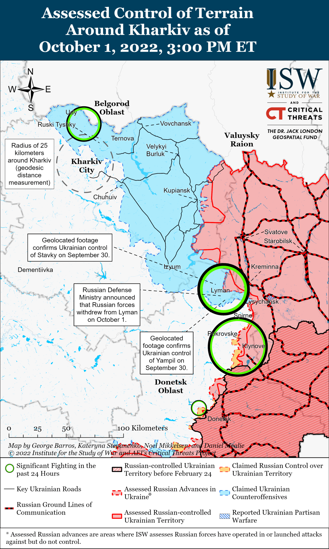 Война Донбасс ISW контрнаступление прорыв оборона Луганщина Казачья Лопань