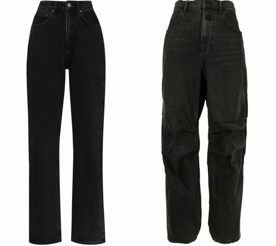 Alexander Wang, модные джинсы, черные джинсы