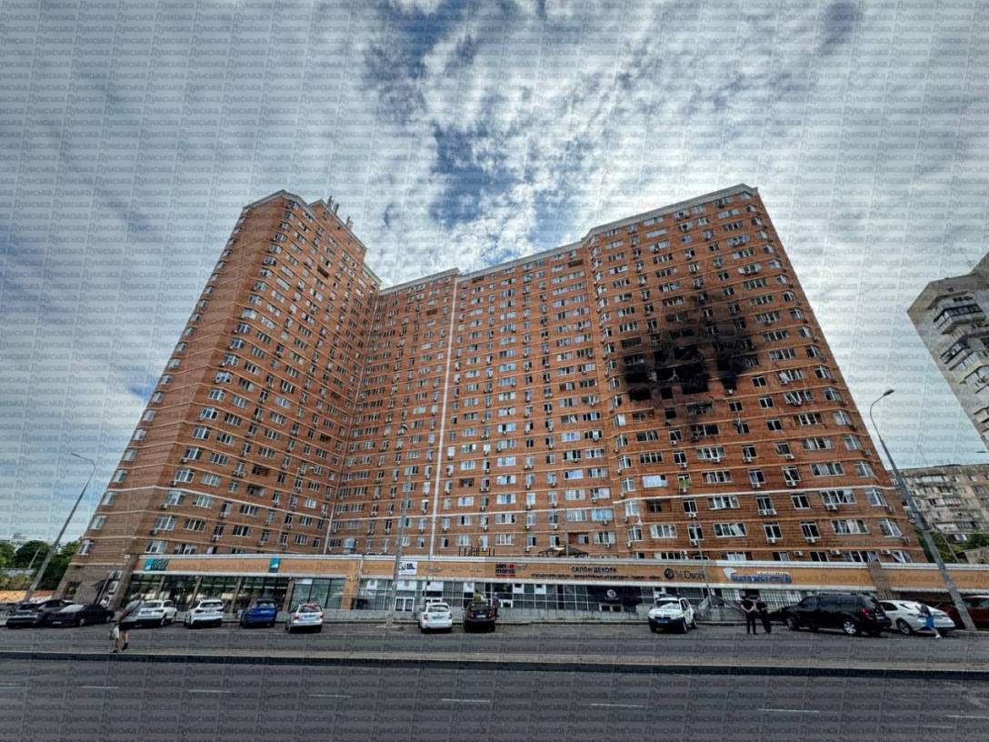 Будинок в Одесі після влучання БПЛА