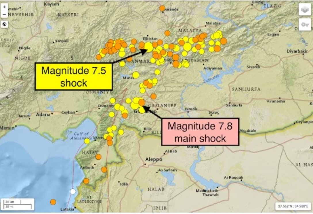землетруси в Туреччині