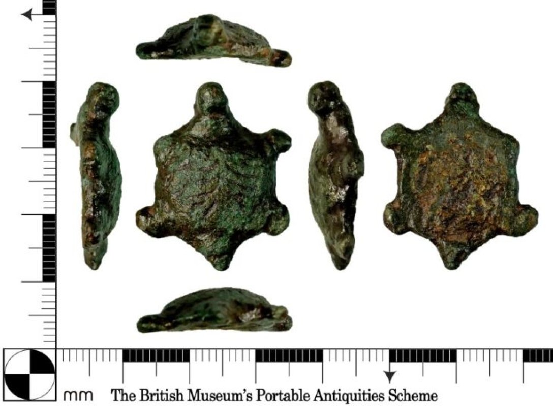 Roman tortoise figurine, Ancient Roman artefacts, Roman god Mercury, Archaeological finds in Suffolk, Metal detector finds, Relics of Roman culture, Archaeological finds in Suffolk