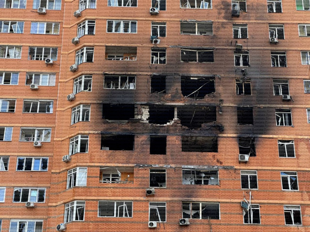 Будинок в Одесі після влучання БПЛА