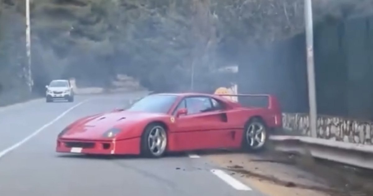 Ferrari F40 Ландо Норріса потрапив у аварію