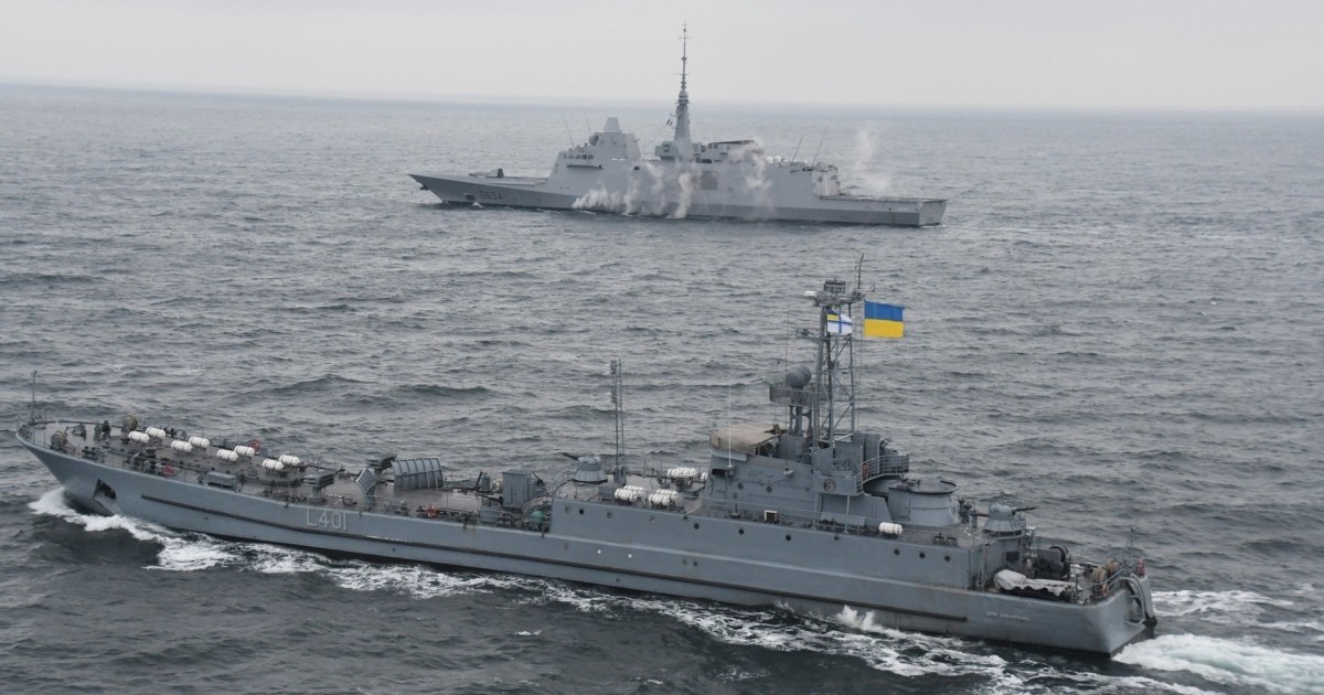 Ukrainian landing ship “Yury Olefirenko” hit the positions of the Russian armed forces (video)