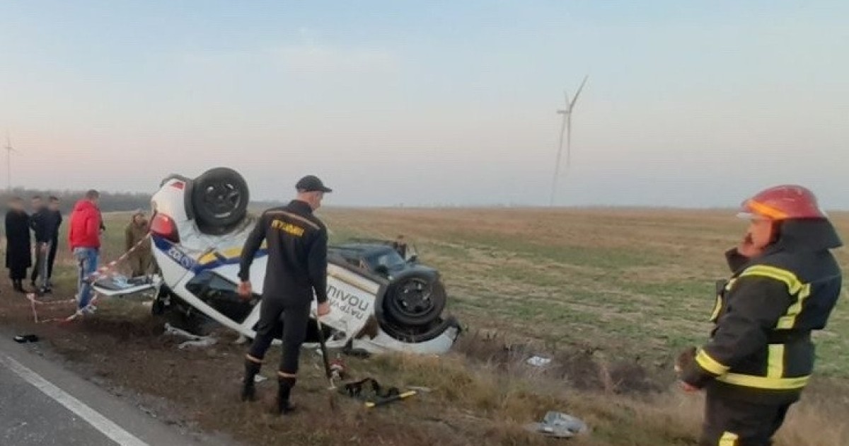 Near Odessa, patrolmen got into an accident, there are children among the victims (photo, video)