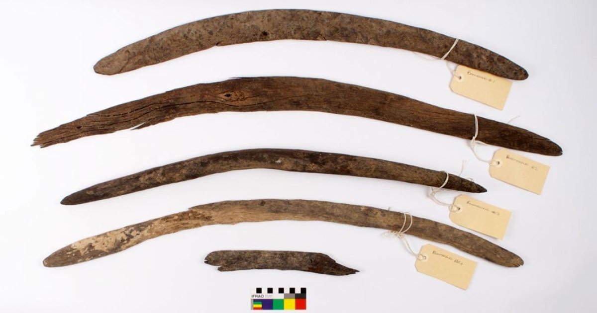 Ancient boomerangs found in Australia that were misused (photo)