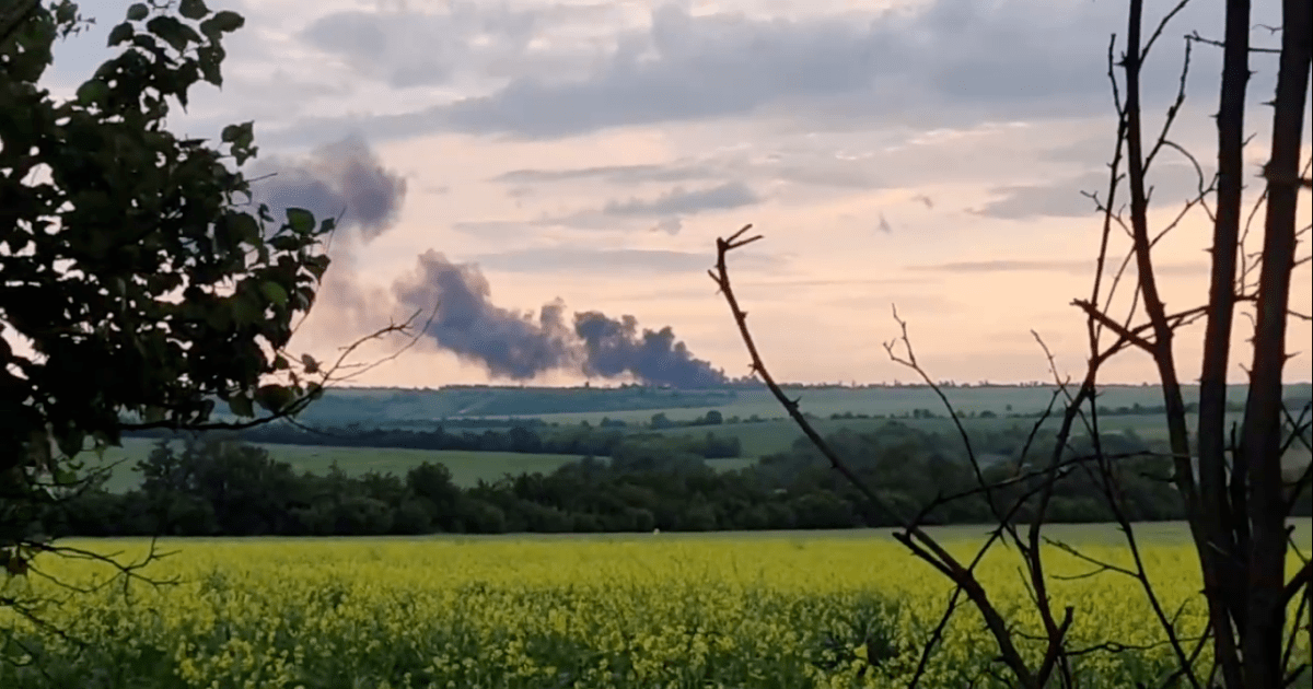 Ukrainian military shot down an enemy Su-25 near Zaporozhye (video)