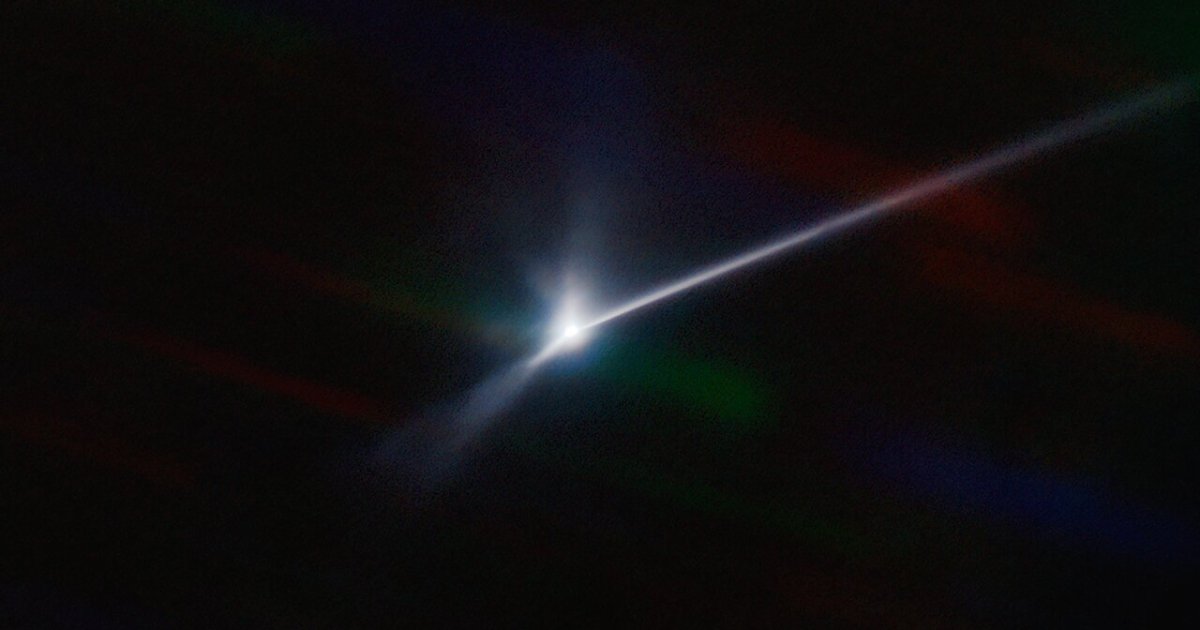 Телескоп SOAR сделал фото хвоста от обломков разбившегося астероида