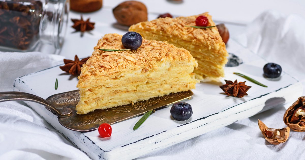 Торт Наполеон - пошаговый рецепт с фото. Классический рецепт напо�леона.