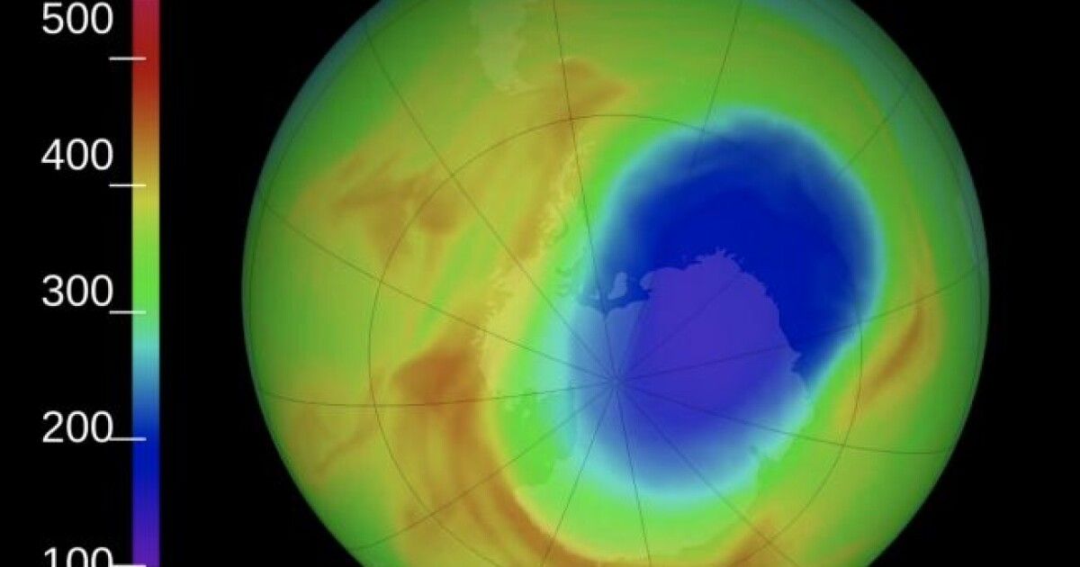 Озоновая дыра над антарктидой фото