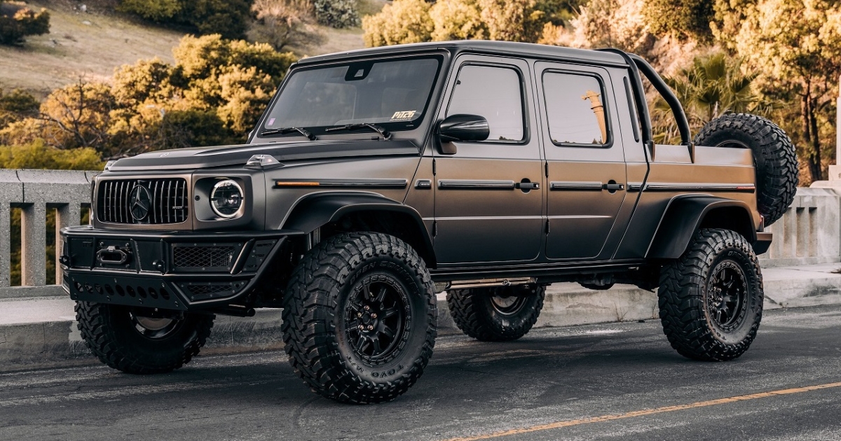 Тюнеры создали брутальный пикап для бездорожья на базе Гелендвагена