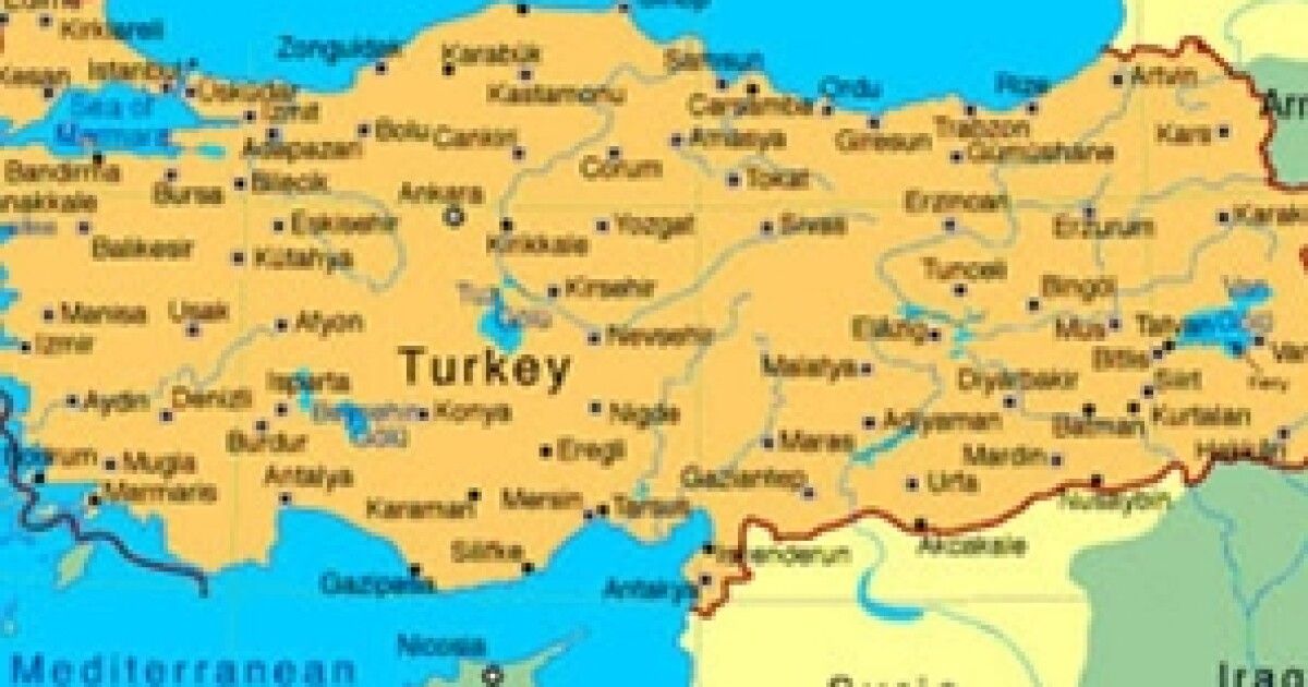 Турция ирак карта