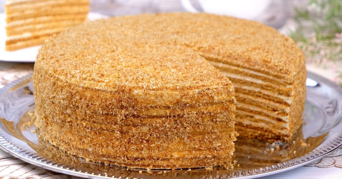 Торт Медовик классический рецепт с тонкими коржами рецепт с фото пошагово