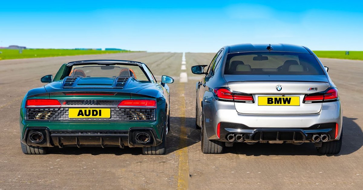 Audi R8 V10 Performance Spyder і BMW M5 Competition порівняли в ...