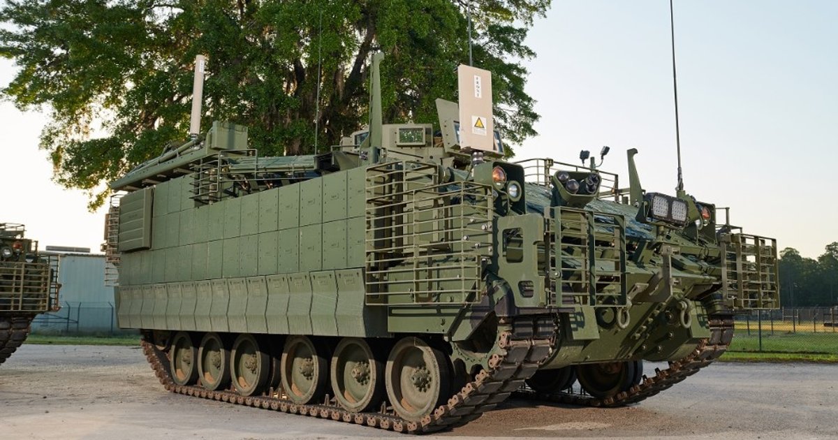 Міномет AMPV M1287 — армія США випробувала нову мінометну установку — фото