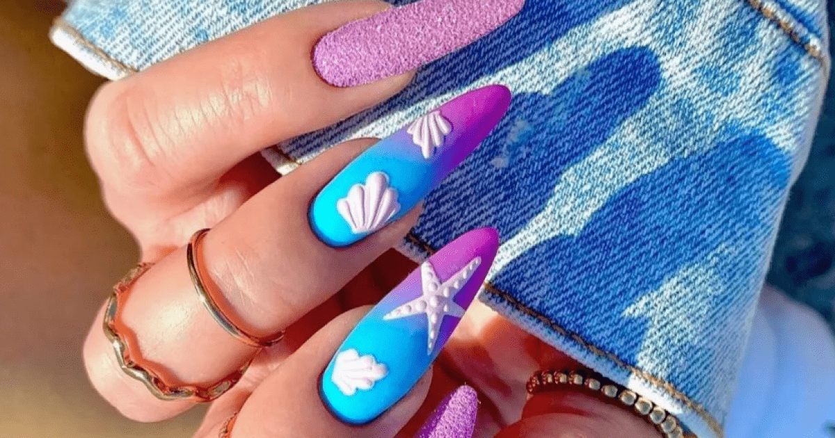 Дизайн ногтей в морском стиле на лето + стильных идей
