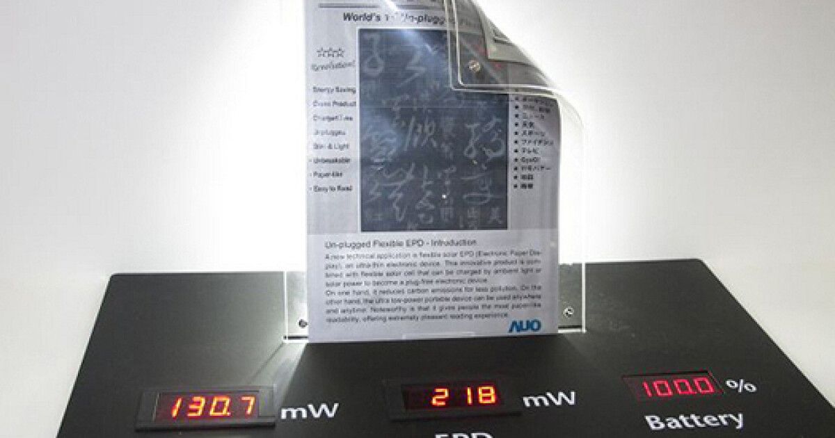 На Тайване разработали электронную бумагу на солнечной батарее - ФОКУС