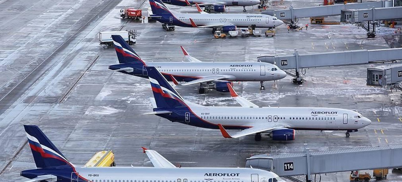 літак аерофлот, аеропорт